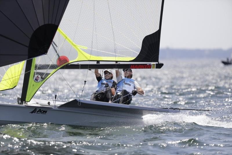 Logan Dunning Beck and Oscar Gunn won the Kiel Week in the 49er - photo © Christian Beeck / www.segel-bilder.de