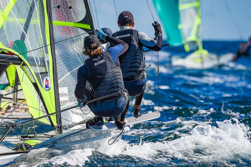 - NZL - 49er Junior Worlds, Risor, Norway - July 2019 photo copyright Martina Orsini taken at  and featuring the 49er class