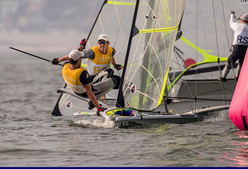 Peter Burling and Blair Tuke (NZL) - (49er) - Day 2 - Olympic Test Event - Enoshima - August 18, 2019 photo copyright Jesus Renedo / Sailing Energy / World Sailing taken at  and featuring the 49er class