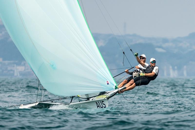 Will and Sam Phillips - Ready Steady Tokyo, day 3 photo copyright Beau Outteridge taken at  and featuring the 49er class