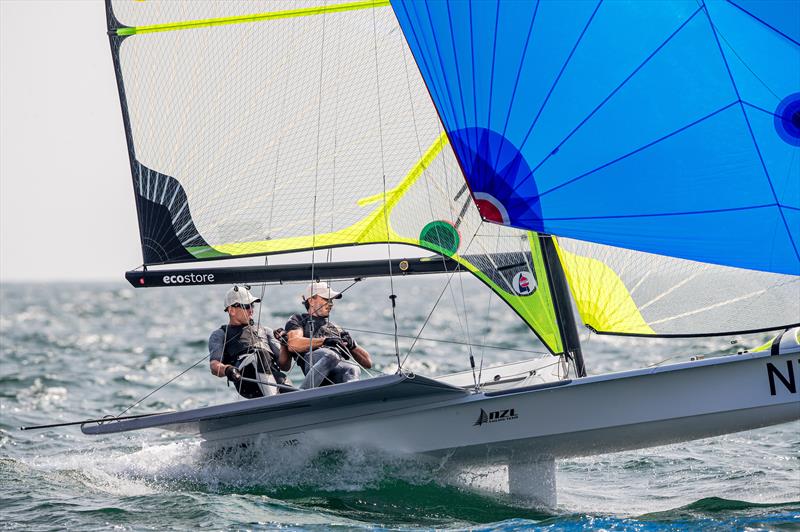 Peter Burling and Blair Tuke (NZL) 49er - Day 4, Olympic Test Event, Enoshima, Japan, August 2019 - photo © Jesus Renedo / Sailing Energy / World Sailing