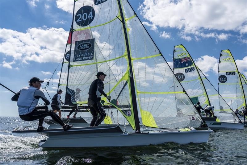 Ollie Manton and Jack Lloyd 49er photo copyright Beau Outteridge taken at Royal Geelong Yacht Club and featuring the 49er class