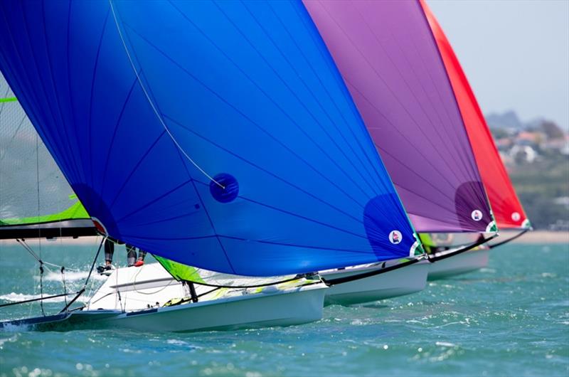 Hyundai 49er, 49erFX & Nacra 17 Oceania Championship - Day 1 - photo © Matias Capizzano