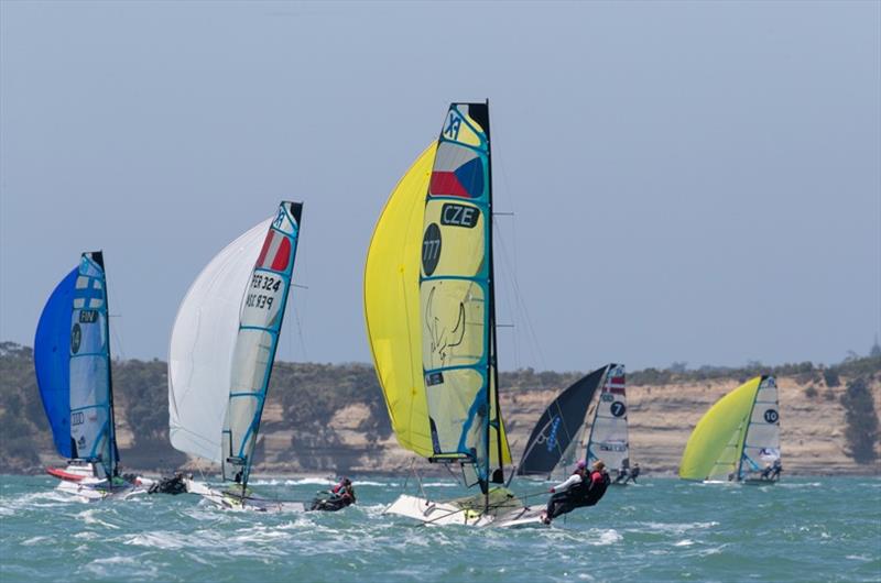 Hyundai 49er, 49erFX & Nacra 17 Oceania Championship - Day 1 - photo © Matias Capizzano