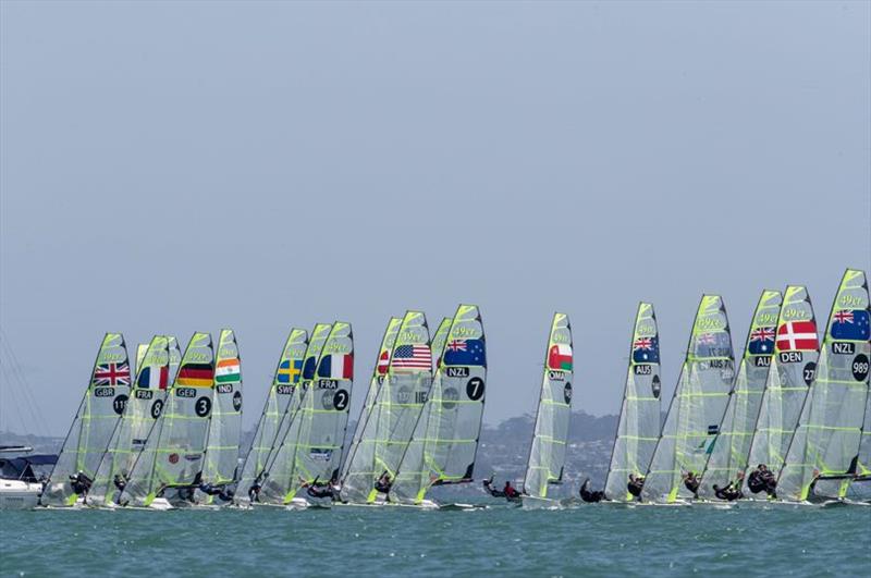 2019 49er, 49erFX and Nacra 17 Oceania Championships - Day 1 photo copyright Matias Capizzano taken at Royal Akarana Yacht Club and featuring the 49er class