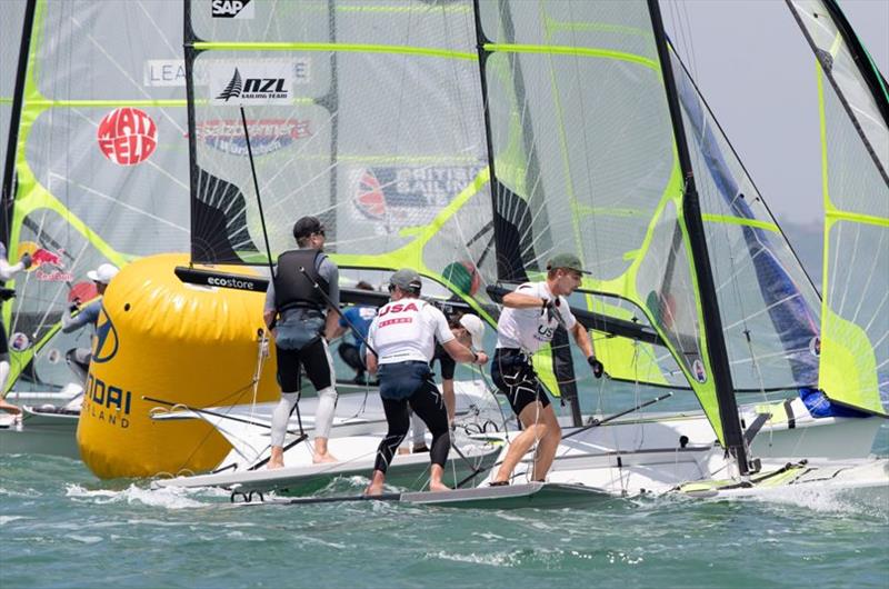 2019 49er, 49erFX and Nacra 17 Oceania Championships - Day 3 photo copyright Matias Capizzano taken at Royal Akarana Yacht Club and featuring the 49er class