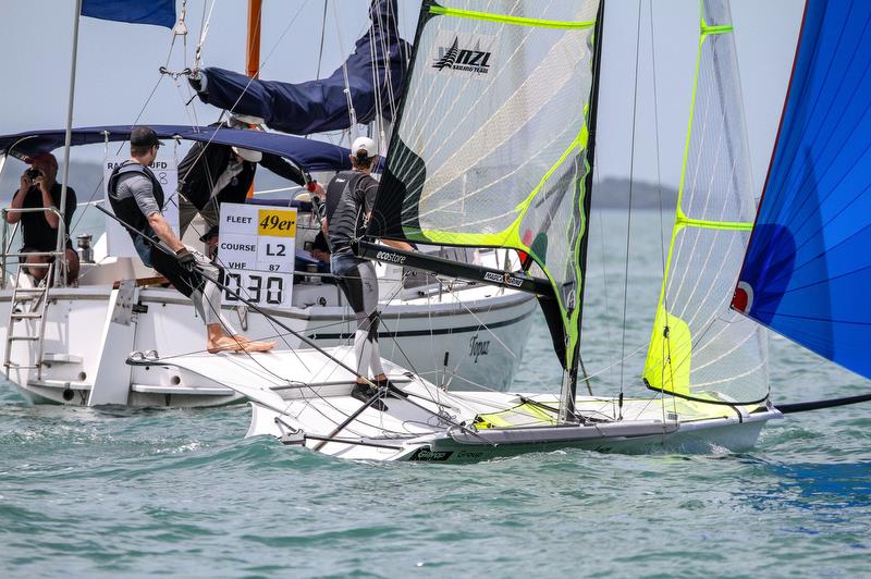 Peter Burling and Blair Tuke - 49er - Hyundai World Championships, Oceania Championship, Day 3, November 27, 2019 , Royal Akarana Yacht Club photo copyright Richard Gladwell / Sail-World.com taken at Royal Akarana Yacht Club and featuring the 49er class