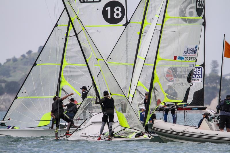 49er - Hyundai World Championships, Oceania Championship, Day 3, November 27, 2019, Royal Akarana Yacht Club photo copyright Richard Gladwell / Sail-World.com taken at Royal Akarana Yacht Club and featuring the 49er class