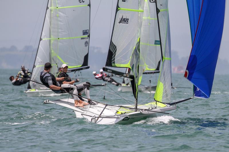 Peter Burling and Blair Tuke - 49er - Hyundai World Championships, Oceania Championship, Day 3, November 27, 2019, Royal Akarana Yacht Club photo copyright Richard Gladwell / Sail-World.com taken at Royal Akarana Yacht Club and featuring the 49er class