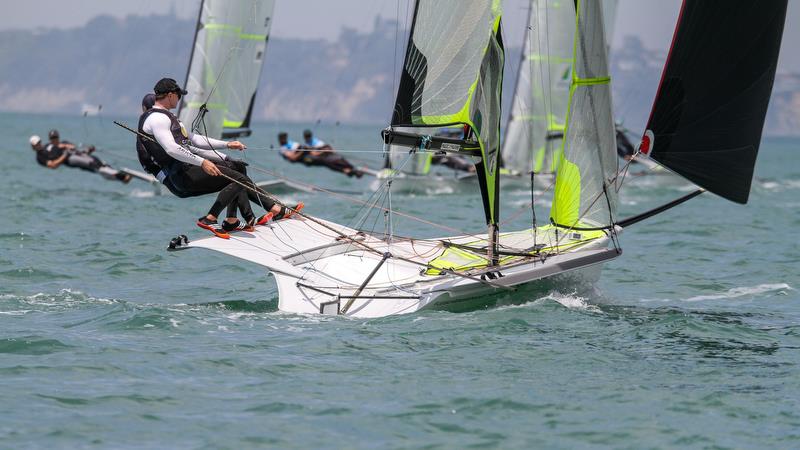 49er - Hyundai World Championships, Oceania Championship, Day 3, November 27, 2019 , Royal Akarana Yacht Club photo copyright Richard Gladwell / Sail-World.com taken at Royal Akarana Yacht Club and featuring the 49er class