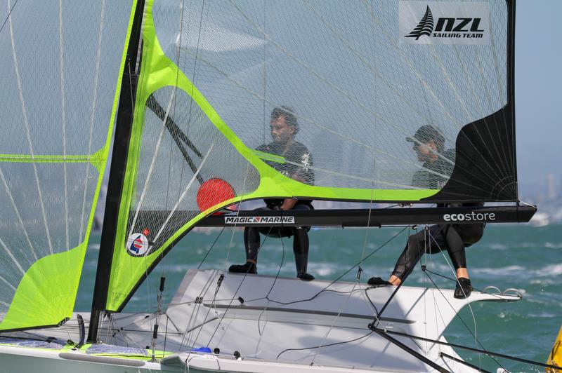 49er - Peter Burling and Blair Tuke, Hyundai World Championships, Oceania Championship, Day 1, November 27, 2019, Royal Akarana Yacht Club photo copyright Richard Gladwell / Sail-World.com taken at Royal Akarana Yacht Club and featuring the 49er class