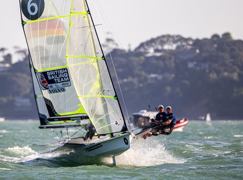 Dylan Fletcher and Stuart Bithell - 49er, 49erFX and Nacra 17 World Championships day 1 photo copyright Jesus Renedo / Sailing Energy taken at  and featuring the 49er class