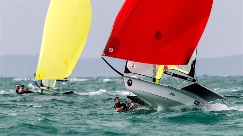 Peter Burling and Blair Tuke - 2019 Hyundai 49er, 49erFX and Nacra 17 World Championships - Day 2 photo copyright Pedro Martinez / Sailing Energy taken at  and featuring the 49er class