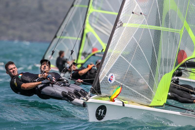 49er - Hyundai Worlds - Day 2 , December 4, 2019, Auckland NZ - photo © Richard Gladwell / Sail-World.com