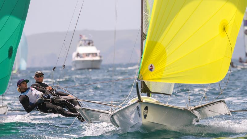 49er - Hyundai Worlds - Day 3 , December 5, , Auckland NZ photo copyright Richard Gladwell taken at Royal Akarana Yacht Club and featuring the 49er class