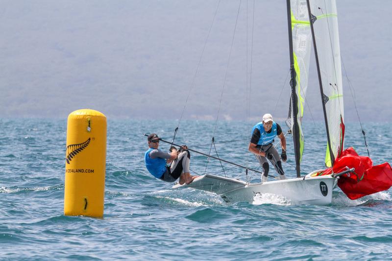 Peter Burling and Blair Tuke - 49er - Hyundai Worlds - Day 3 , December 5, , Auckland NZ - photo © Richard Gladwell