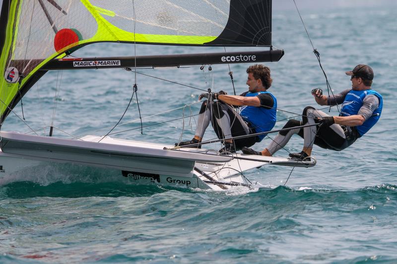 Peter Burling & Blair Tuke (NZL) 49er - Hyundai Worlds - Day 4, December 6, , Auckland NZ photo copyright Richard Gladwell / Sail-World.com taken at Royal Akarana Yacht Club and featuring the 49er class