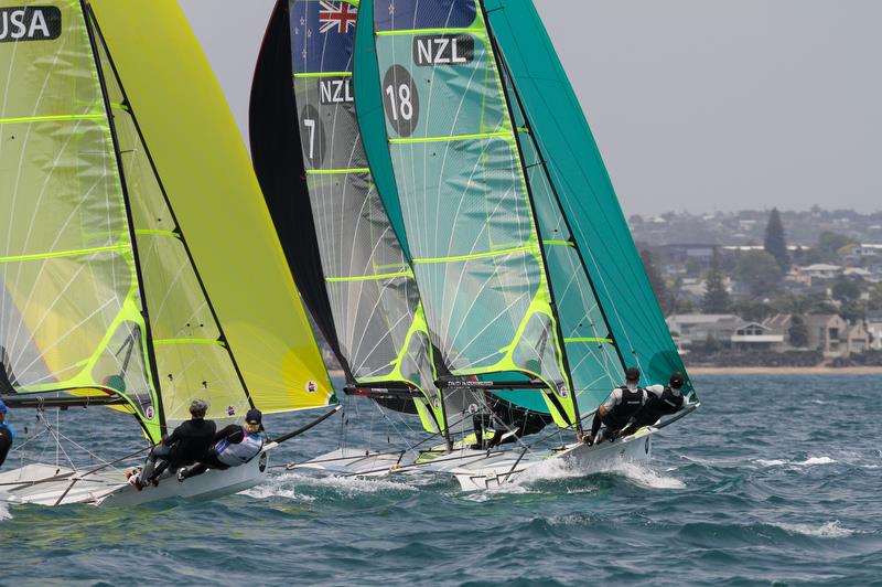 49er - Hyundai Worlds - Day 4, December 6, , Auckland NZ - photo © Richard Gladwell / Sail-World.com