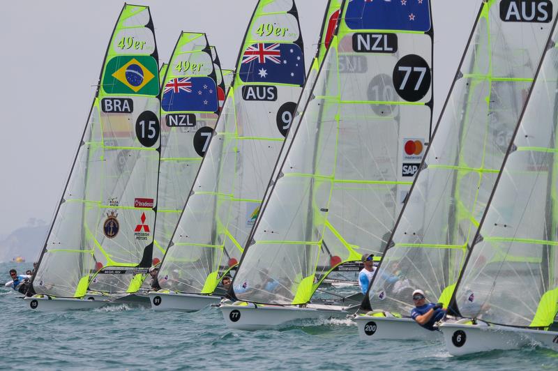 Blair Tuke & Peter Blair (77) - 49er - Hyundai Worlds - Day 4, December 6, , Auckland NZ photo copyright Richard Gladwell / Sail-World.com taken at Royal Akarana Yacht Club and featuring the 49er class