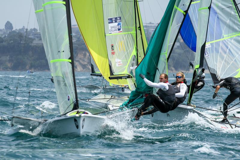 49er - Hyundai Worlds - Day 4, December 6, 2019, Auckland NZ - photo © Richard Gladwell / Sail-World.com