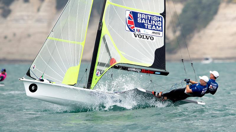 Dylan Fletcher and Stuart Bithell - 2019 Hyundai 49er, 49erFX and Nacra 17 World Championships photo copyright Pedro Martinez / Sailing Energy taken at Royal Akarana Yacht Club and featuring the 49er class