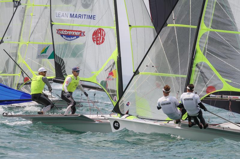 - 49er Worlds, - Day 5 - Auckland , December 3-8, 2019 photo copyright Richard Gladwell / Sail-World.com taken at Royal Akarana Yacht Club and featuring the 49er class