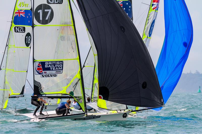 - 49er Worlds, - Day 5 - Auckland , December 3-8, 2019 photo copyright Richard Gladwell / Sail-World.com taken at Royal Akarana Yacht Club and featuring the 49er class