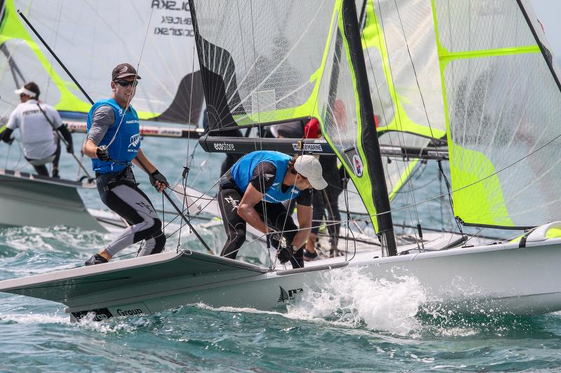 Peter Burling and Blair Tuke - 49er Worlds, - Day 5 - Auckland, December 3-8, - photo © Richard Gladwell / Sail-World.com