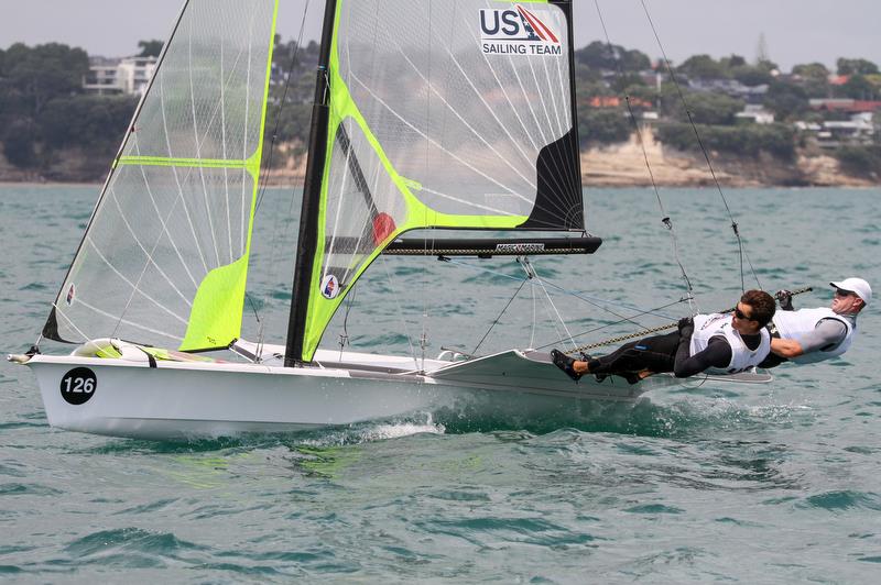 Nevin Snow & Dane Wilson (USA) - 49er Worlds, - Day 5 - Auckland, December 3-8, - photo © Richard Gladwell / Sail-World.com