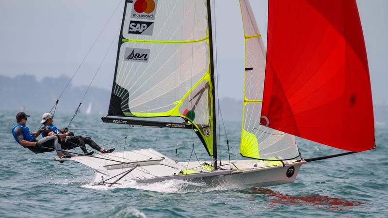 Peter Burling and Blair Tuke  - 49er Worlds, - Day 5 - Auckland , December 3-8, photo copyright Richard Gladwell / Sail-World.com taken at Royal Akarana Yacht Club and featuring the 49er class
