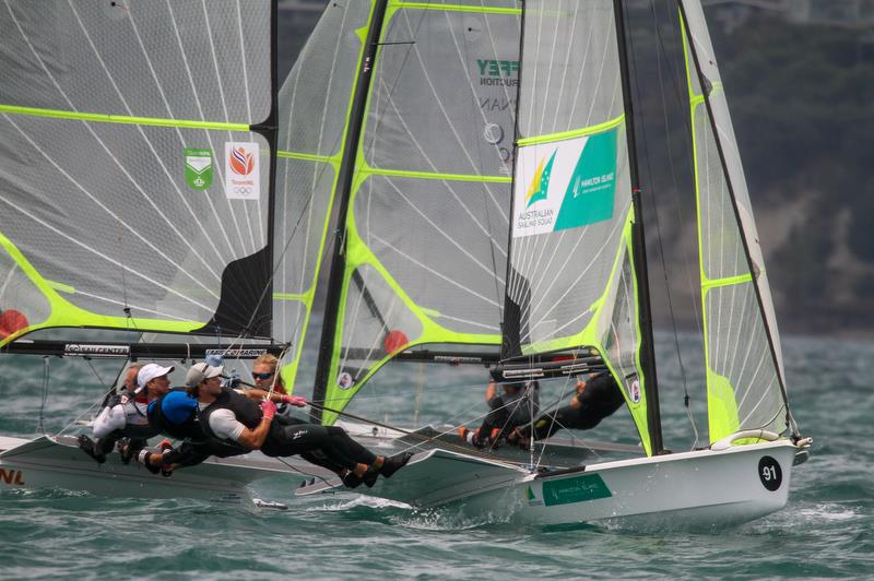 - 49er Worlds, - Day 5 - Auckland , December 3-8, 2019 photo copyright Richard Gladwell / Sail-World.com taken at Royal Akarana Yacht Club and featuring the 49er class