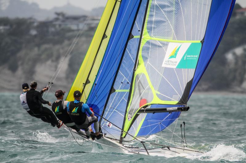 - 49er Worlds, - Day 5 - Auckland , December 3-8, 2019 photo copyright Richard Gladwell / Sail-World.com taken at Royal Akarana Yacht Club and featuring the 49er class