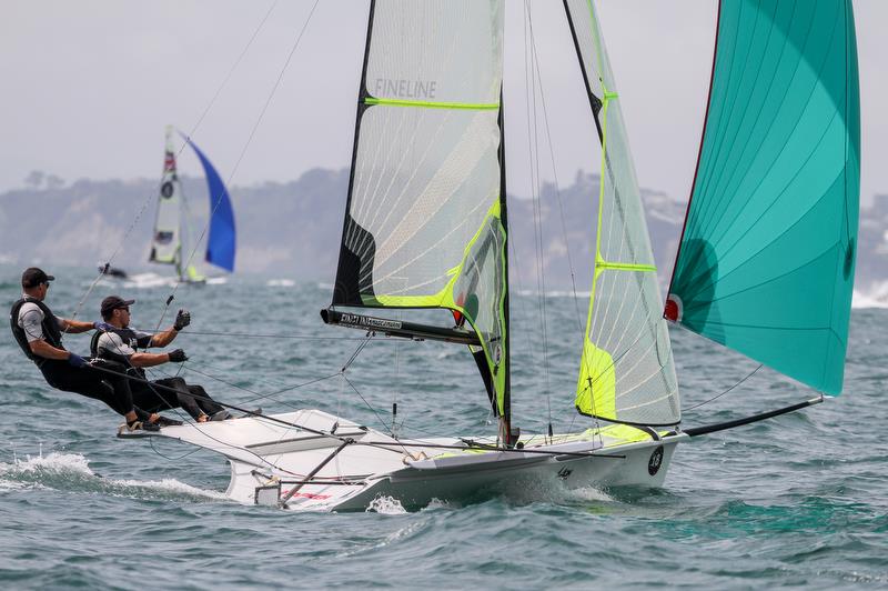 Isaac Mchardie & William McKenzie (NZL) - 49er Worlds, - Day 5 - Auckland, December 3-8, - photo © Richard Gladwell / Sail-World.com