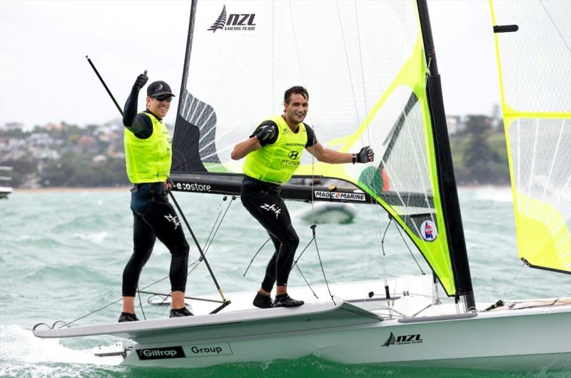 Peter Burling and Blair Tuke - 2019 Hyundai 49er, 49erFX and Nacra 17 Worlds final day photo copyright Pedro Martinez / Sailing Energy taken at  and featuring the 49er class