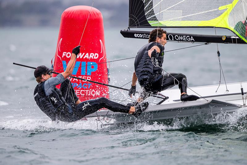   Peter Burling and Blair Tuke - 49er - Day 1 - 2020 World Championships - Royal Geelong Yacht Club - February 2020 photo copyright Jesus Renedo / Sailing Energy / World Sailing taken at Royal Geelong Yacht Club and featuring the 49er class