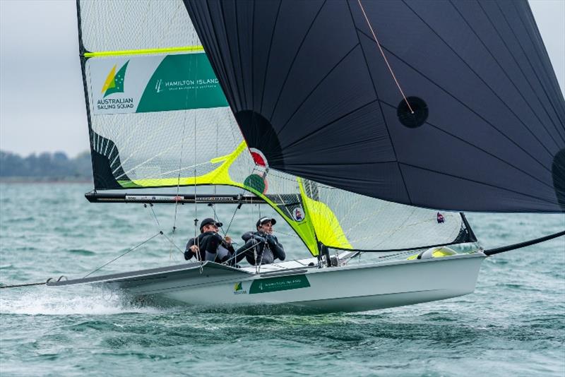 Tom Needham and Joel Turner - 2020 49er, 49er FX & Nacra 17 World Championships, day 3 - photo © Beau Outteridge / Australian Sailing Team