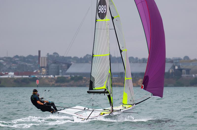   Peter Burling and Blair Tuke - 49er - Day 3 - 2020 World Championships - Royal Geelong Yacht Club - February 2020 photo copyright Bill Phillips taken at Royal Geelong Yacht Club and featuring the 49er class