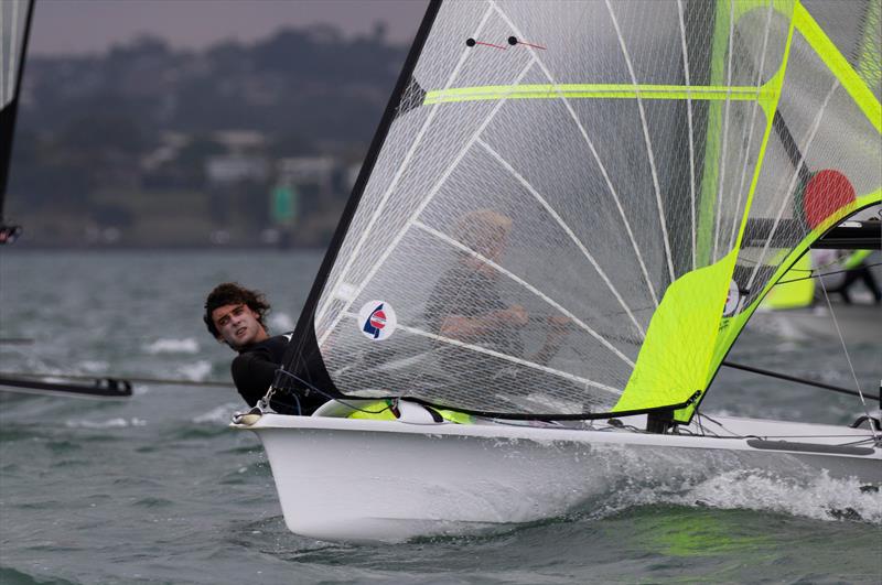 Sam Bacon and Henry Gautrey (NZL)- 49er - Day 3 - 2020 World Championships - Royal Geelong Yacht Club - February 2020 photo copyright Bill Phillips taken at Royal Geelong Yacht Club and featuring the 49er class