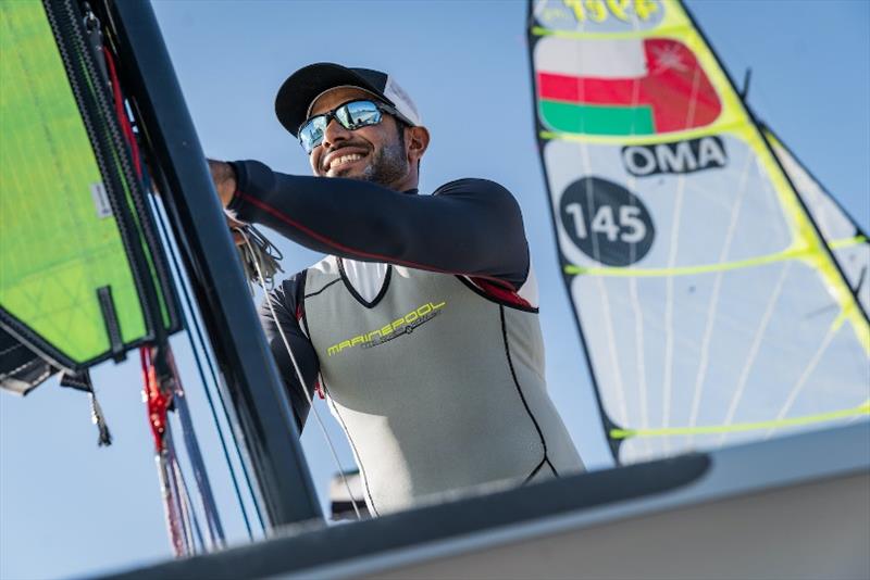 Oman's Olympic hopeful at 2020 World 49er Championship - photo © Oman Sail