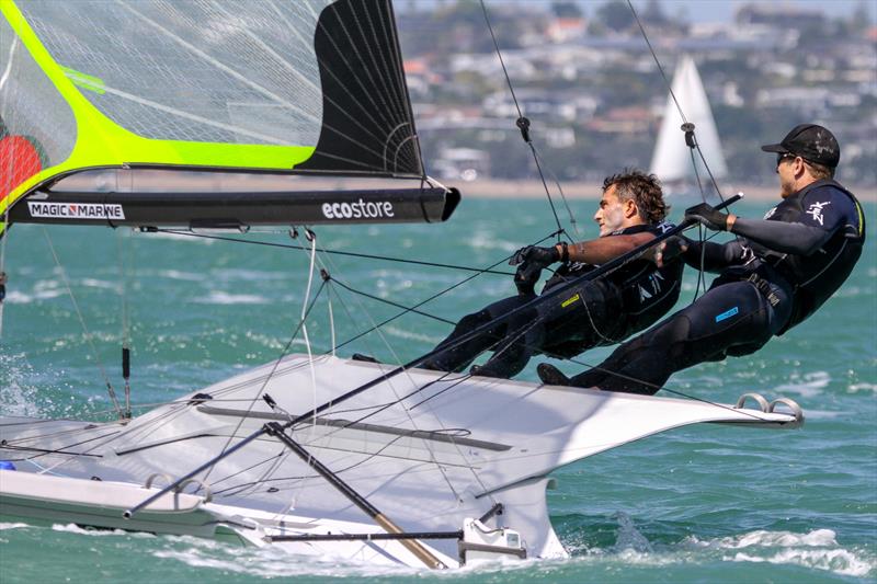 Peter Burling and Blair Tuke - 49er - Hyundai World Championships, Oceania Championship, Day 1, November 25, 2019, Royal Akarana Yacht Club. - photo © Richard Gladwell / Sail-World.com