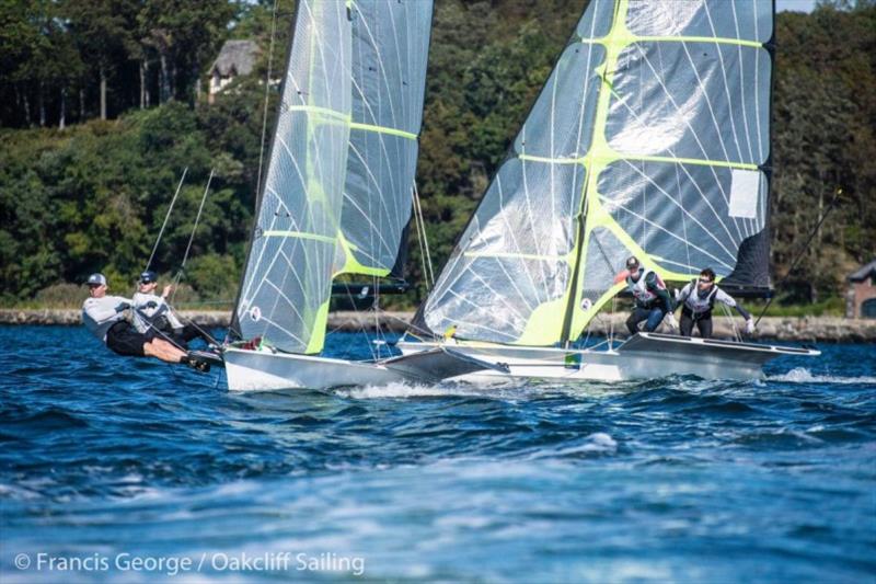 Oakcliff Triple Crown Series photo copyright Francis George / Oakcliff Sailing taken at Oakcliff Sailing Center and featuring the 49er class