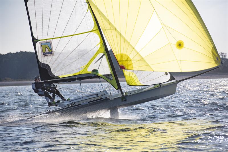 Oakcliff sailors put their 49er through its paces - photo © Image courtesy of Oakcliff Sailing Center