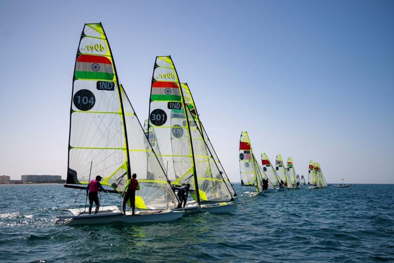 2021 Mussanah Open Championship photo copyright Oman Sail taken at  and featuring the 49er class