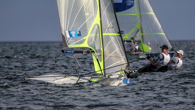 Tokyo2020 - Day 3 - July, 27, - Enoshima, Japan. Peter Burling and Blair Tuke (NZL) 49er - photo © Richard Gladwell - Sail-World.com / nz