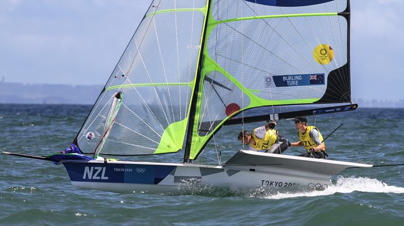 Peter Burling and Blair Tuke - 49er - Tokyo2020 - Day 9- August 2, - Enoshima, Japan photo copyright Richard Gladwell - Sail-World.com / Photosport taken at  and featuring the 49er class