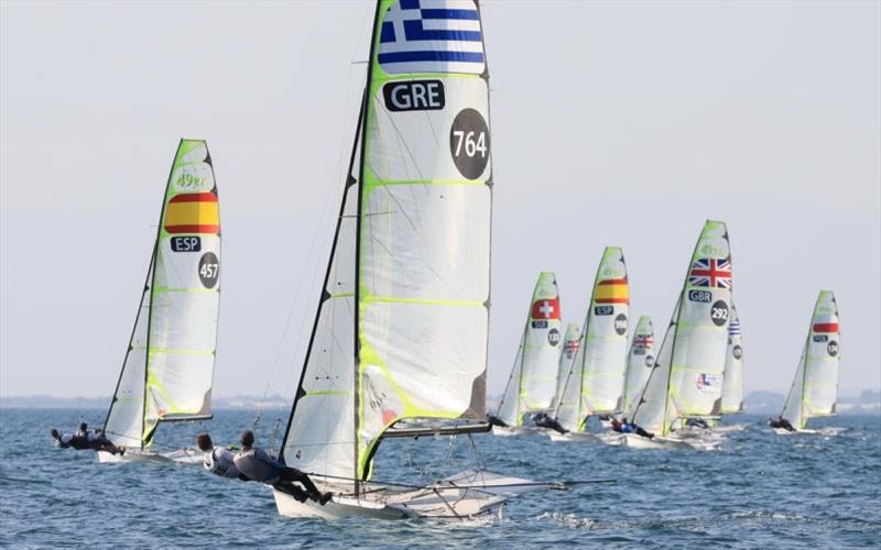 49er European Championships 2021 - Day 1 - photo © Nikos Pantis