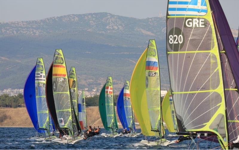 49er, 49erFX and Nacra 17 European Championships 2021 at Thessalonikki, Greece - Day 3 photo copyright Nikos Pantis taken at  and featuring the 49er class