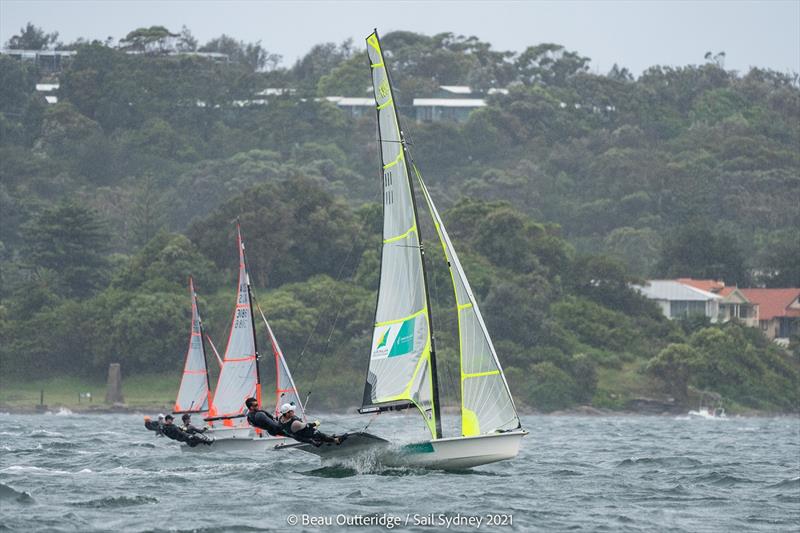 Jack Ferguson and Max Paul - Sail Sydney 2021 - Day 2 photo copyright Beau Outteridge taken at Woollahra Sailing Club and featuring the 49er class