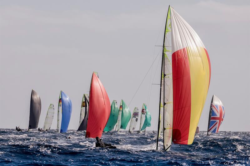 In the men's 49er class, the pair formed by the Cantabrian Diego Botín and the Catalan Florian Trittel, made their debut with a third place - Lanzarote International Regatta 2022 photo copyright Sailing Energy taken at  and featuring the 49er class