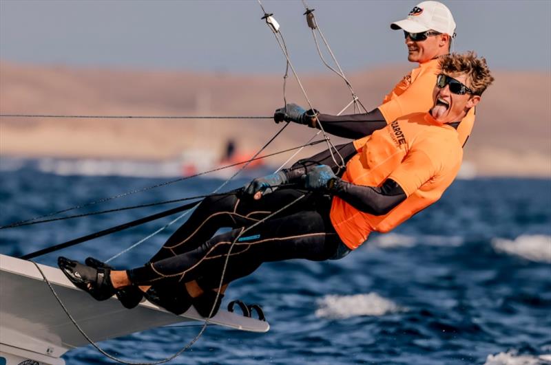 Diego Botín and Florian Trittel (ESP) debut as a 49er pair in Lanzarote photo copyright Sailing Energy / Lanzarote International Regatta taken at  and featuring the 49er class